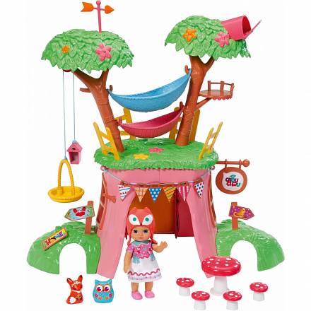 Дерево-домик с куклой из серии «Chou Chou» и питомцами 